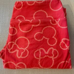 LuLaRoe Pink Disney Mickey & Minnie Leggings